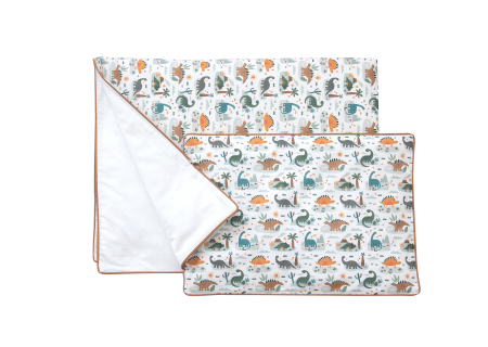 Постельное бельё в детскую кроватку «Динозаврики» (кант