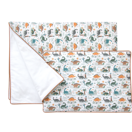 Постельное бельё в детскую кроватку «Динозаврики» (кант