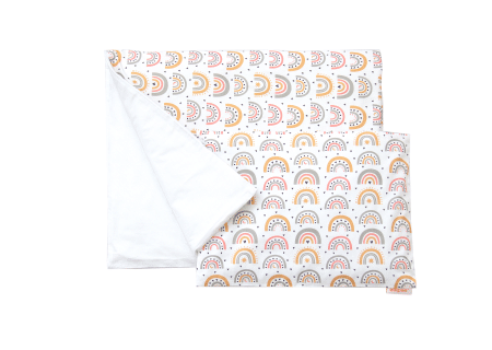 Постельное бельё в детскую кроватку «Радуга» (белый