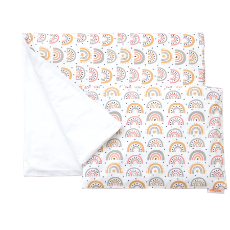 Постельное бельё в детскую кроватку «Радуга» (белый