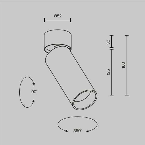 Потолочный светильник Technical C055CL-L12W4K-SS-W — изображение 4