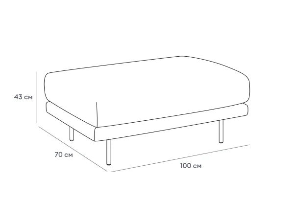 Пуф Ricadi зеленый — изображение 3