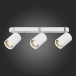 Хром/Белый GU10 LED 3*3W Потолочные светильники