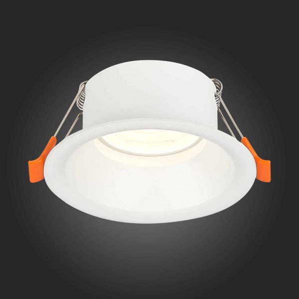 ST201.508.01 Св-к встр. Белый GU10 1*50W  D89xH40 220V Без ламп Встраиваемые светильники — изображение 2