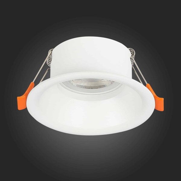 ST201.508.01 Св-к встр. Белый GU10 1*50W  D89xH40 220V Без ламп Встраиваемые светильники — изображение 5