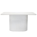 Стол Festa 140x85x77см, керамогранит белый мрамор — изображение 4