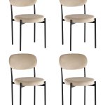 Стул Бриф NEW велюр бежевый 4 шт