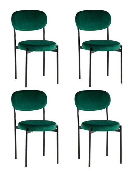 Стул Бриф NEW велюр зелёный 4 шт
