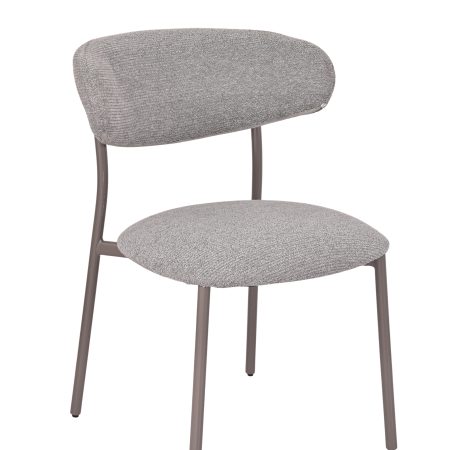 Стул обеденный Ayla серый серые ножки