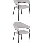 Стул обеденный Leya светло-серый 2 шт.