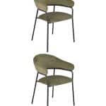 Стул обеденный Leya зеленый 2 шт.