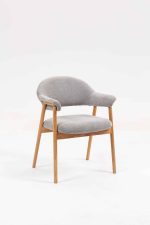 Стул обеденный Tavu с деревянными ножками серый 2 шт. — изображение 2