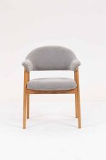 Стул обеденный Tavu с деревянными ножками серый 2 шт. — изображение 3