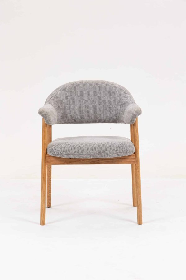 Стул обеденный Tavu с деревянными ножками серый 2 шт. — изображение 3