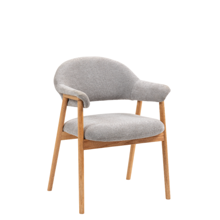 Стул обеденный Tavu с деревянными ножками серый