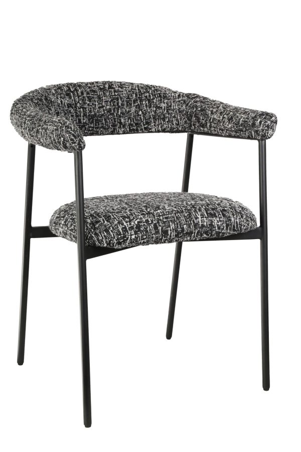 Стул обеденный Toko черно-белый — изображение 2