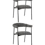 Стул обеденный Toko черно-белый 2 шт.