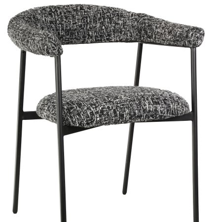 Стул обеденный Toko черно-белый