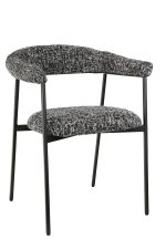 Стул обеденный Toko черно-белый
