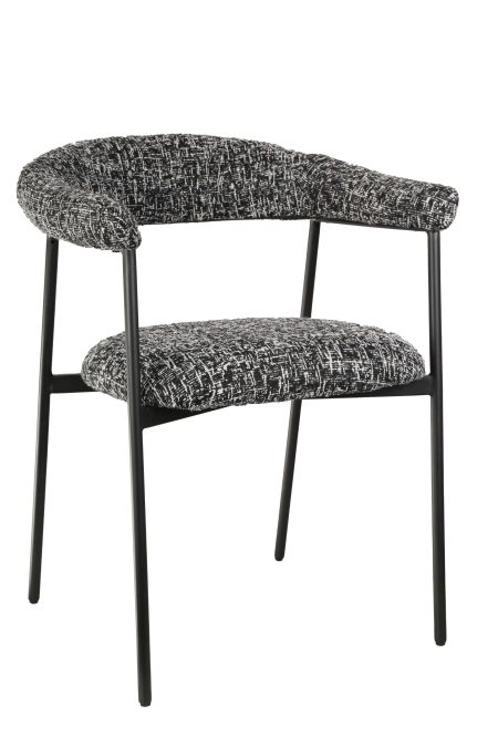 Стул обеденный Toko черно-белый