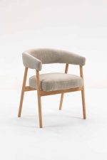 Стул обеденный Zubo с деревянными ножками бежевый 2 шт. — изображение 2