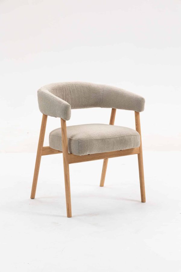 Стул обеденный Zubo с деревянными ножками бежевый 2 шт. — изображение 2