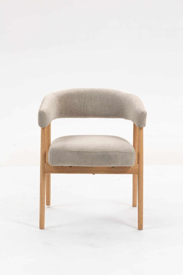 Стул обеденный Zubo с деревянными ножками бежевый 2 шт. — изображение 3