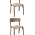 Стул обеденный Zuri серый 2 шт.