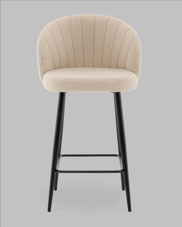 Стул полубарный Ханнингем букле бежевый — изображение 3