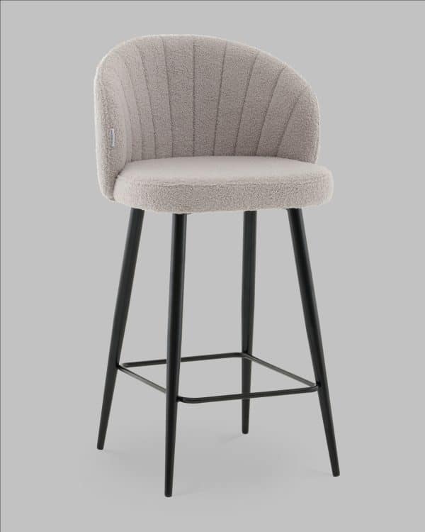 Стул полубарный Ханнингем букле светло-серый — изображение 2