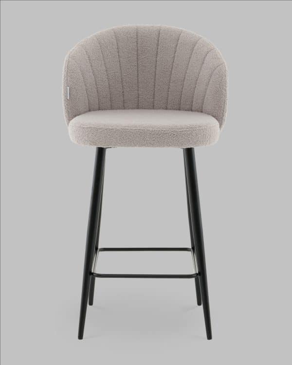 Стул полубарный Ханнингем букле светло-серый — изображение 3