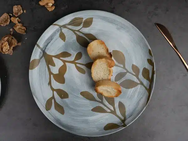 Тарелка Autumn Sonata 26см серый, бежевый — изображение 2