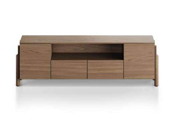 Тумба Basic под ТВ с нишей ширина 170 см (натуральный дуб) — изображение 2