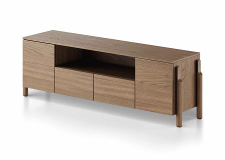 Тумба Basic под ТВ с нишей ширина 170 см (натуральный дуб)