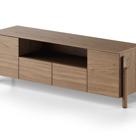 Тумба Basic под ТВ с нишей ширина 170 см (натуральный дуб)