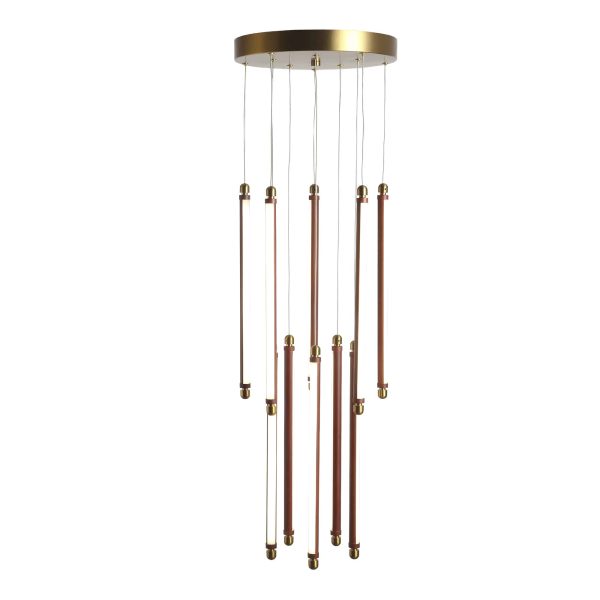 Уценка SL6225.303.10 Светильник подвесной ST-Luce Латунь/Терракотовый, Белый LED 10*6,5W 3000K BRICK — изображение 4