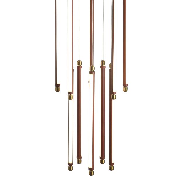 Уценка SL6225.303.10 Светильник подвесной ST-Luce Латунь/Терракотовый, Белый LED 10*6,5W 3000K BRICK — изображение 5