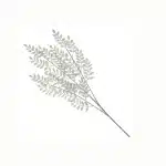 Ветка декоратиная с листьями