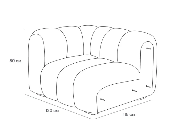 Завершение левое Valvori белый — изображение 3