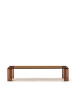 Журнальный столик Adularia из стекла коричневого цвета 140 x 60