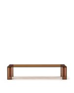 Журнальный столик Adularia из стекла коричневого цвета 140 x 60