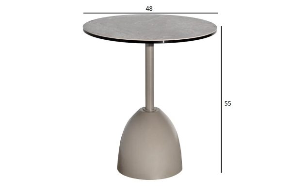 57EL-17012 Стол журнальный, керамика Augustus Gray d48*55см — изображение 5