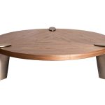 58DB-CT17191LT Стол журнальный св.орех Kong d138*33см