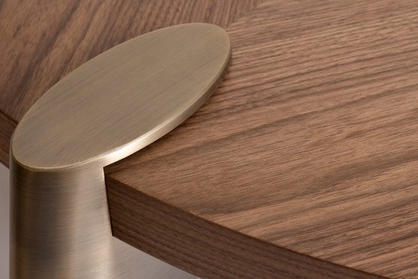 58DB-CT17191LT Стол журнальный св.орех Kong d138*33см,столешница d120 — изображение 3