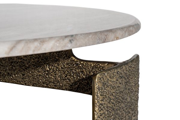 69-23303 Стол журнальный мраморный d100*45см — изображение 2