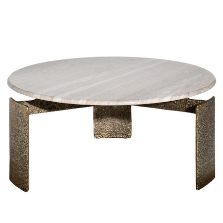 69-23303 Стол журнальный мраморный d100*45см