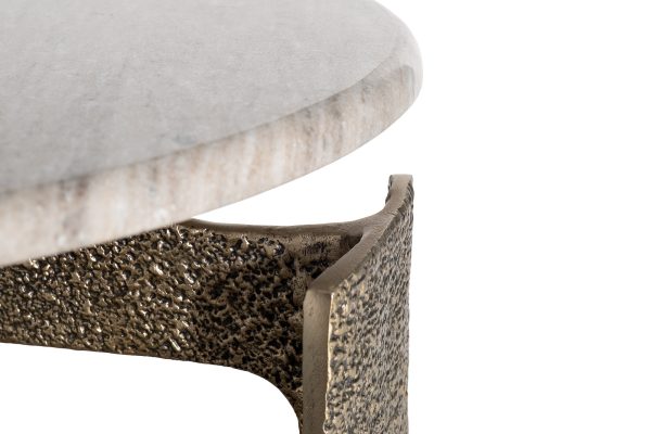 69-23305 Стол журнальный мраморный d60*63см — изображение 2