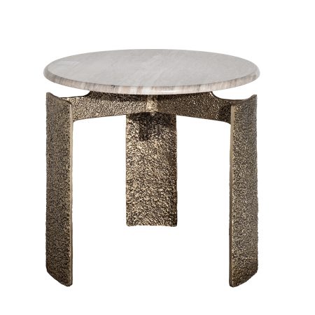 69-23305 Стол журнальный мраморный d60*63см