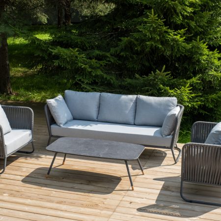 "Багамы" лаунж-зона 5-местная плетеная из роупа (веревки)