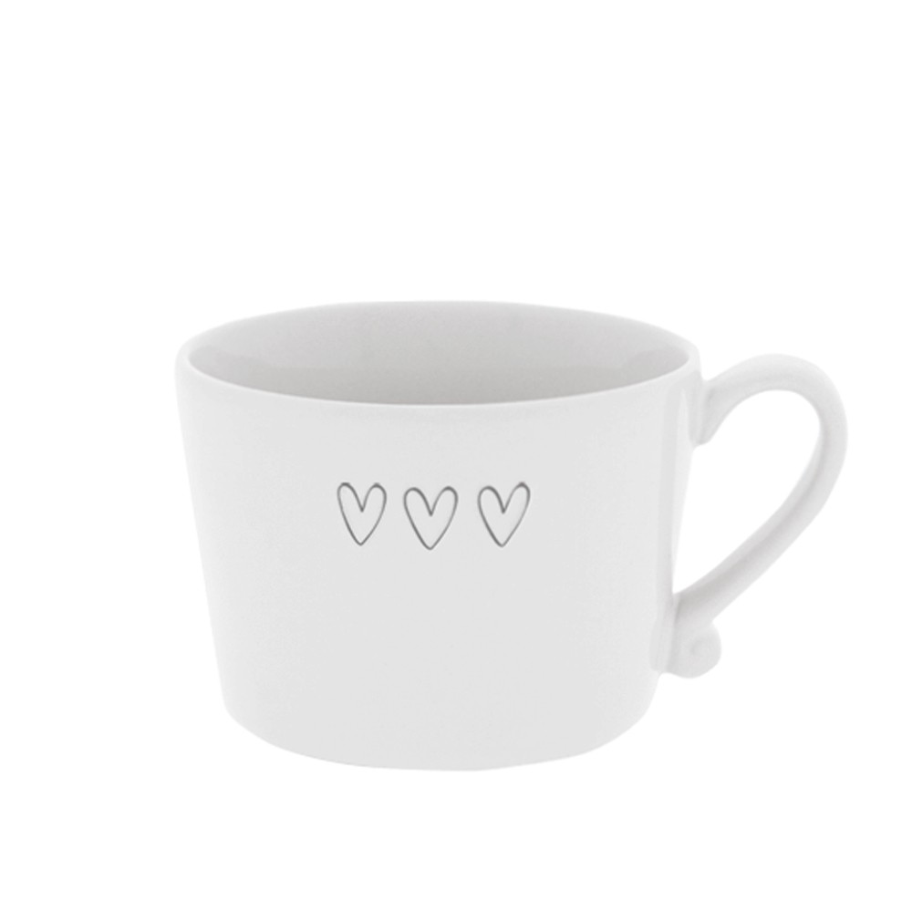 Bastion Collections Кружка White 3 Нearts Grey Bastion Collections Кружка White 3 Нearts Grey